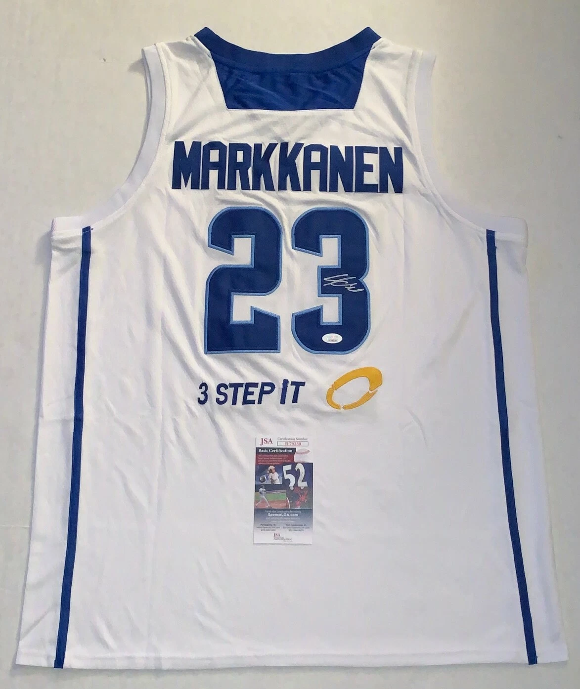 Lauri Markkanen Utah Jazz signed Finland jersey autographed JSA