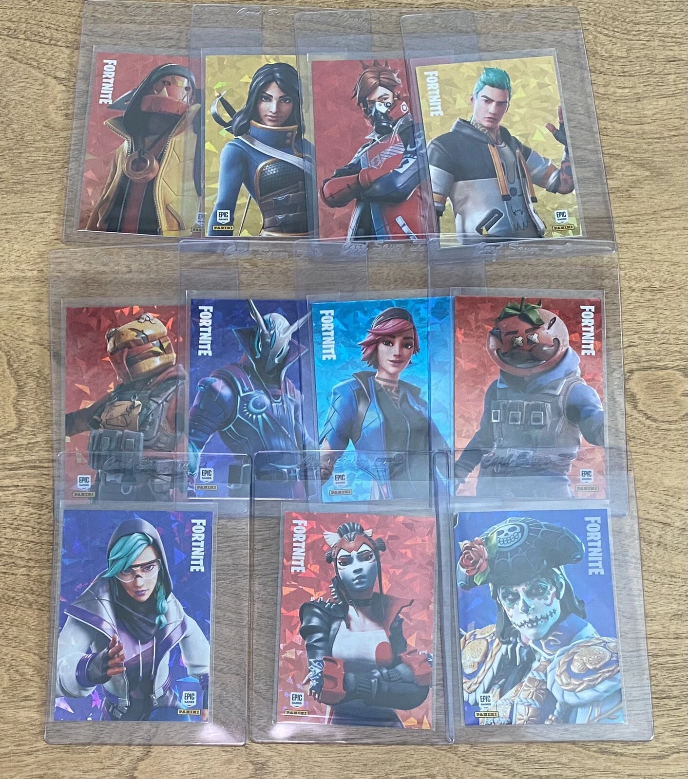 2020 PANINI FORTNITE SERIES 2 11 CARD DANTE P10 PROMO CRACKED ICE LOT S2 IN HAND