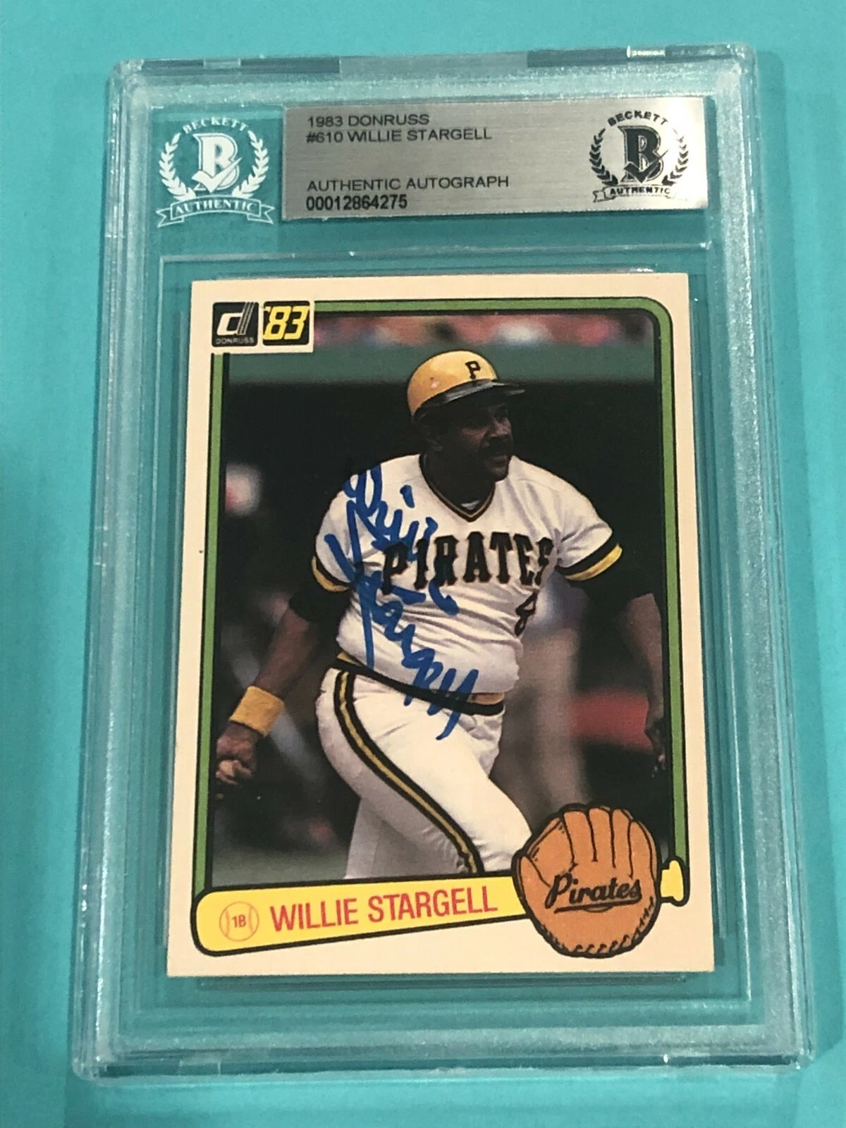 WILLIE STARGELL SIGNED 1983 DONRUSS CARD #610 BECKETT AUTHENTICATED BAS COLLECTIBLE MEMORABILIA