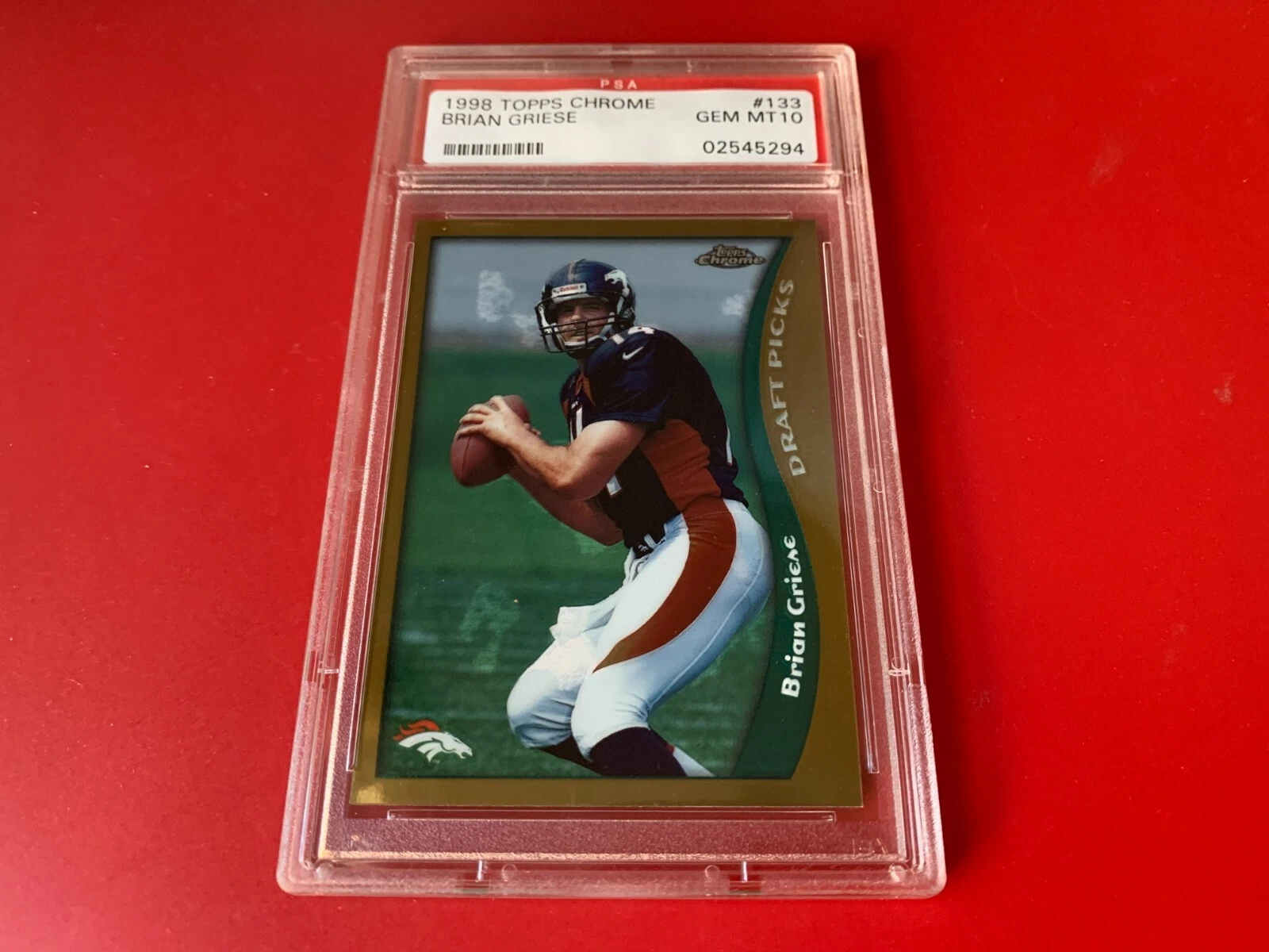 Brian Griese Broncos 1998 Bowman Chrome ROOKIE Card PSA 10