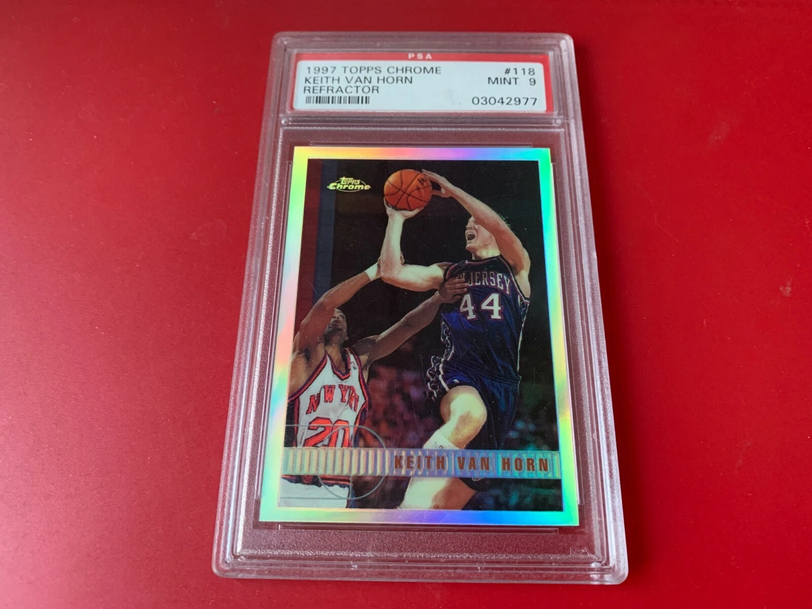 Keith Van Horn 1997 Topps Chrome Refractor Rookie Mint PSA 9