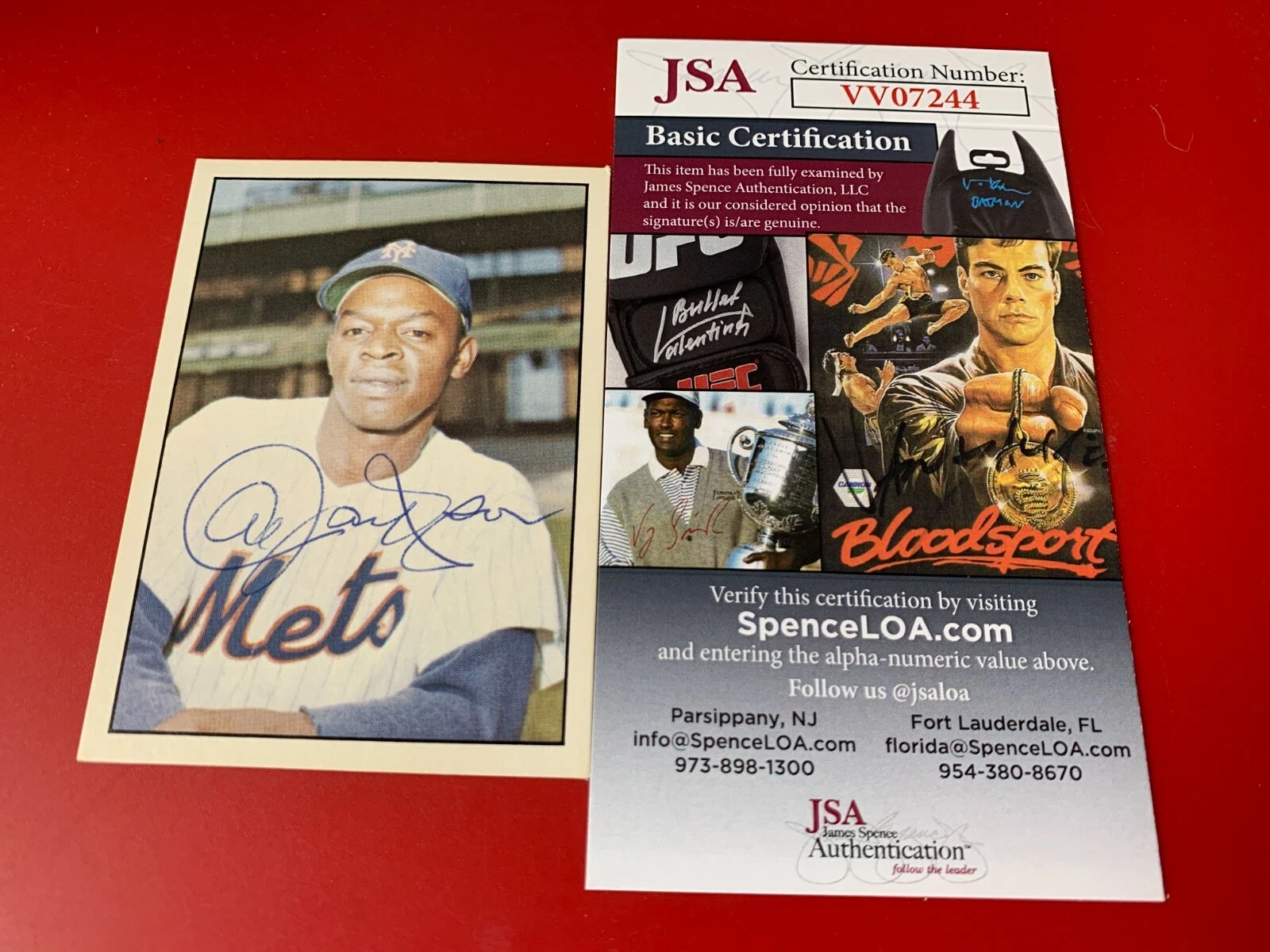 Al Jackson Mets 1978 TCMA Card Signed Auto JSA COA