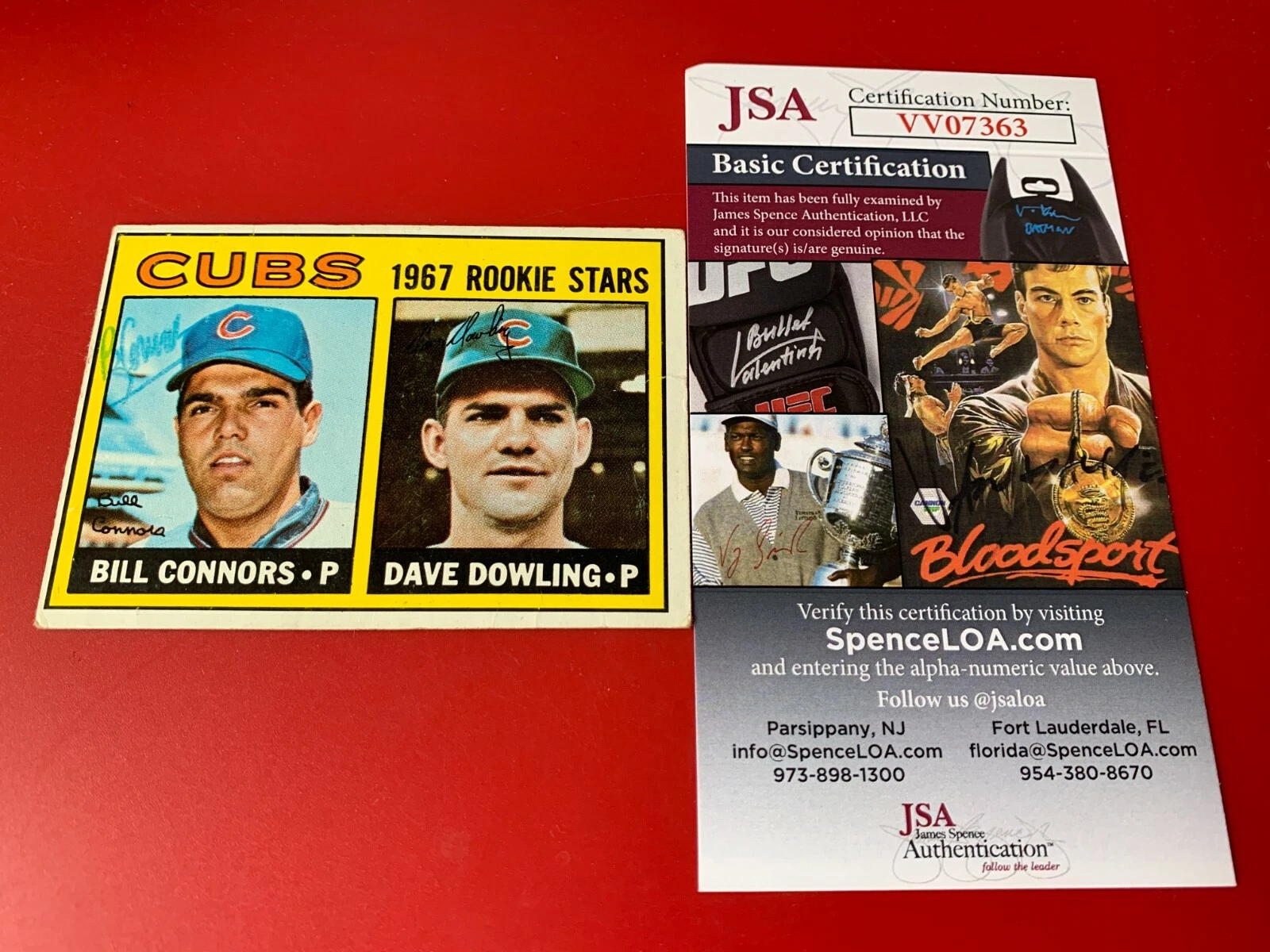 Bill Connors 1967 Topps Rookie Stars Card Signed Auto JSA COA