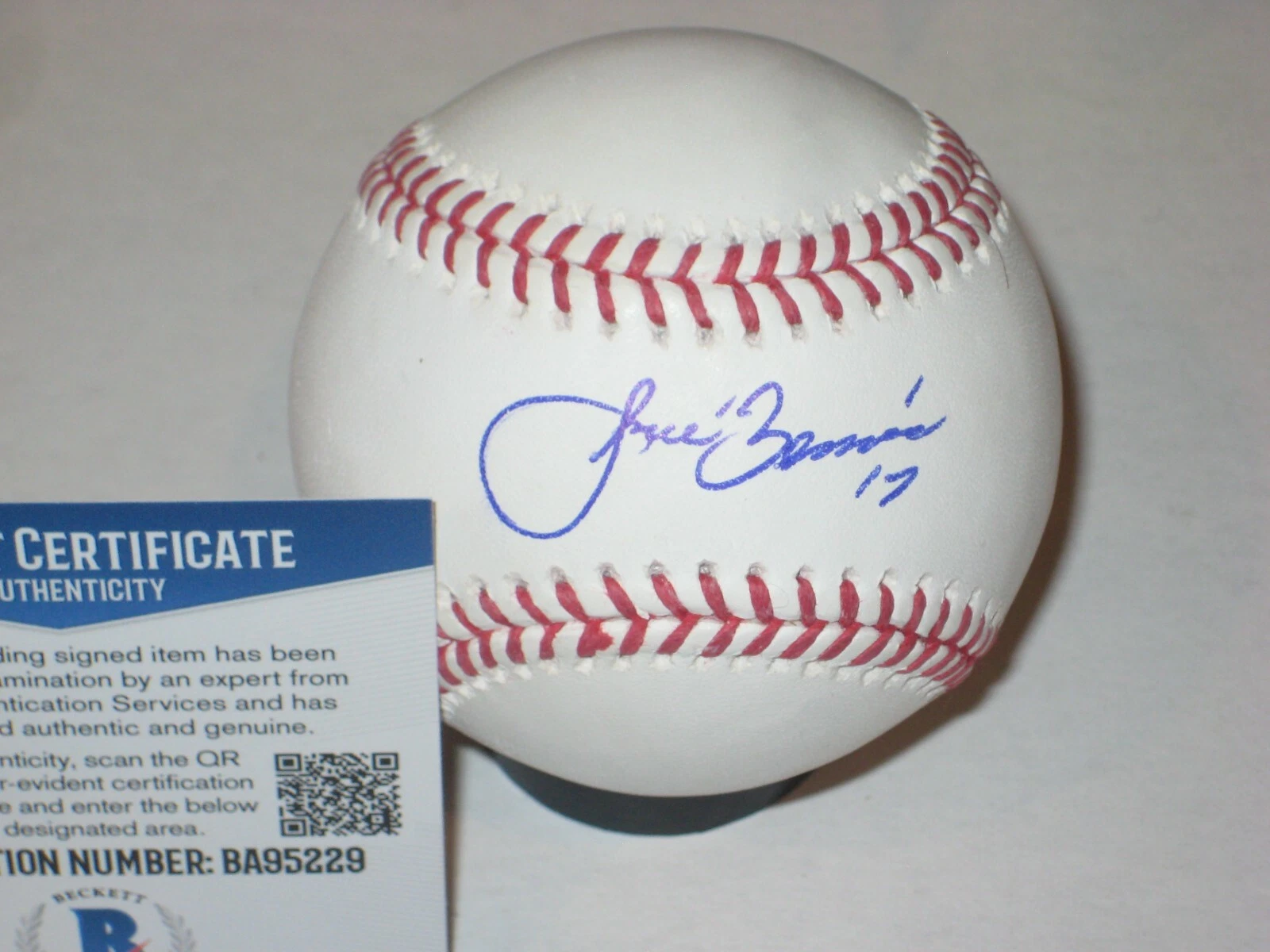 JOSE BERRIOS (Toronto Blue Jays) Signed Official MLB Baseball w/ Beckett COA
