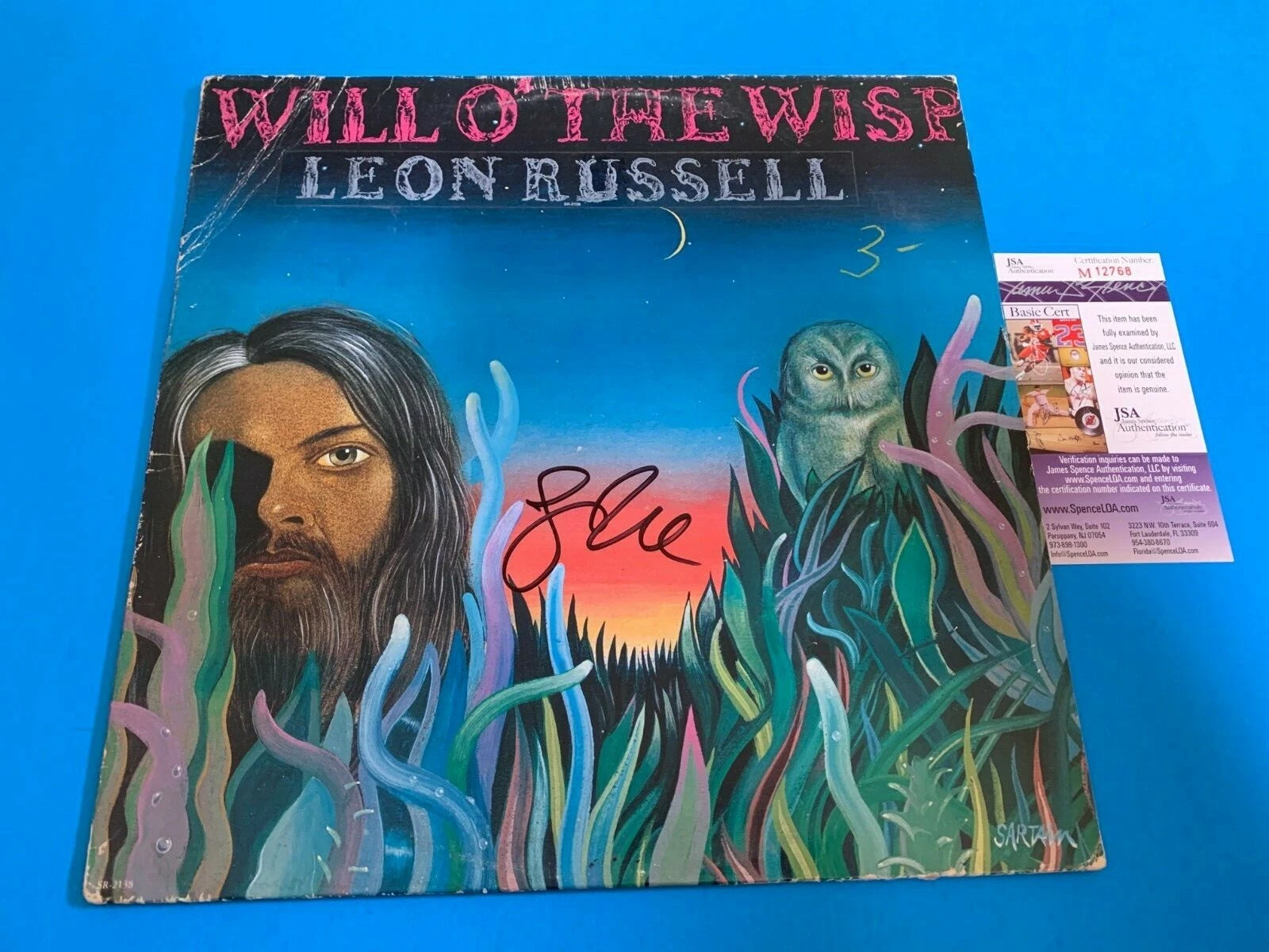 Leon Russell Will of the Wisp Signed Auto 12