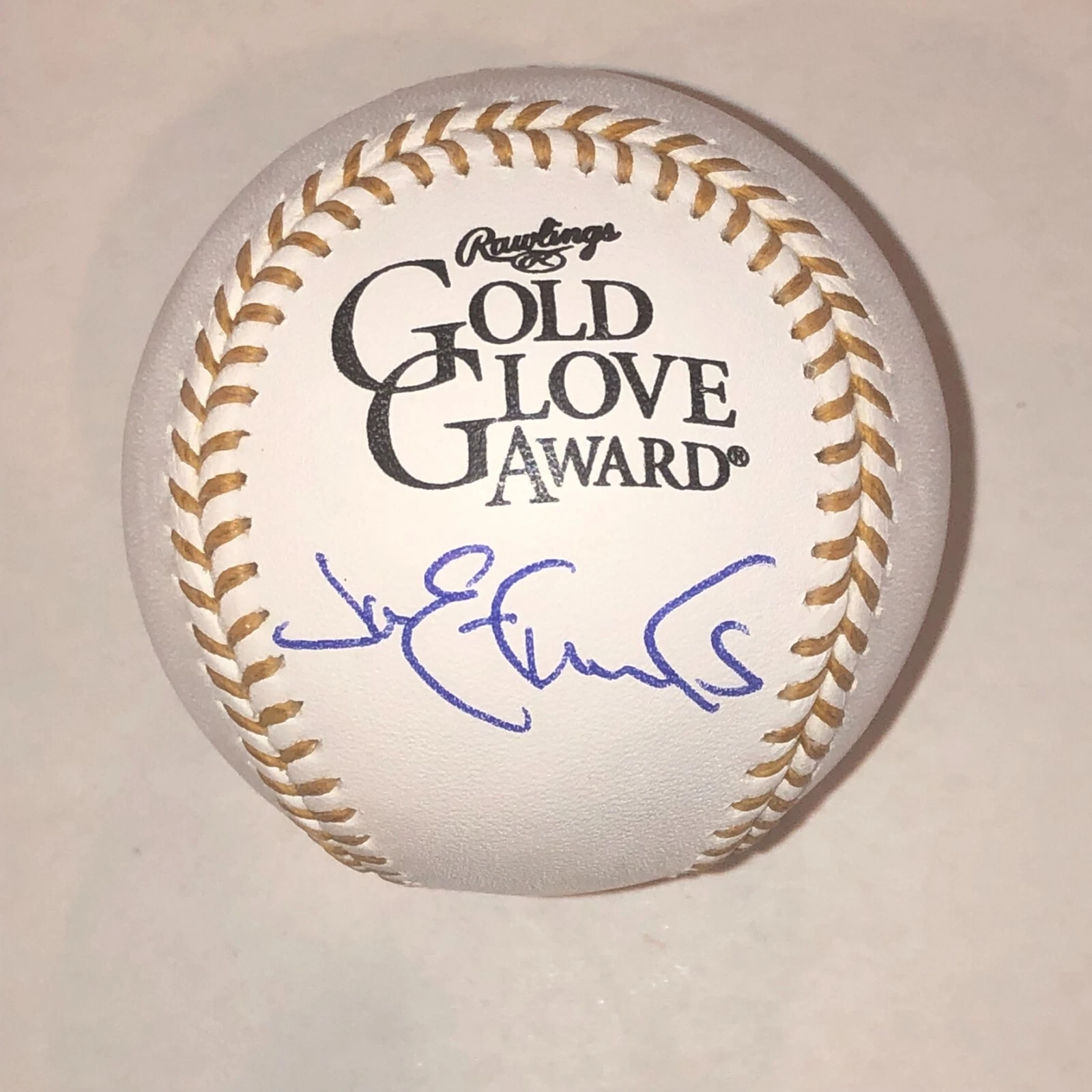 JIM EDMONDS Signed Official GOLD GLOVE Baseball Beckett Authenticated (BAS)