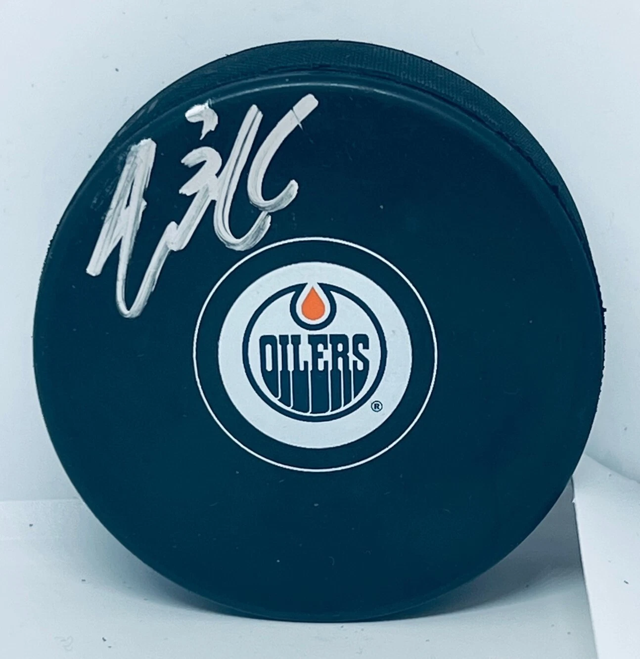 Jack Campbell signed Edmonton Oilers Puck autographed