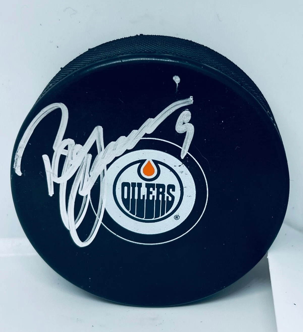 Bill Guerin signed Edmonton Oilers Puck autographed