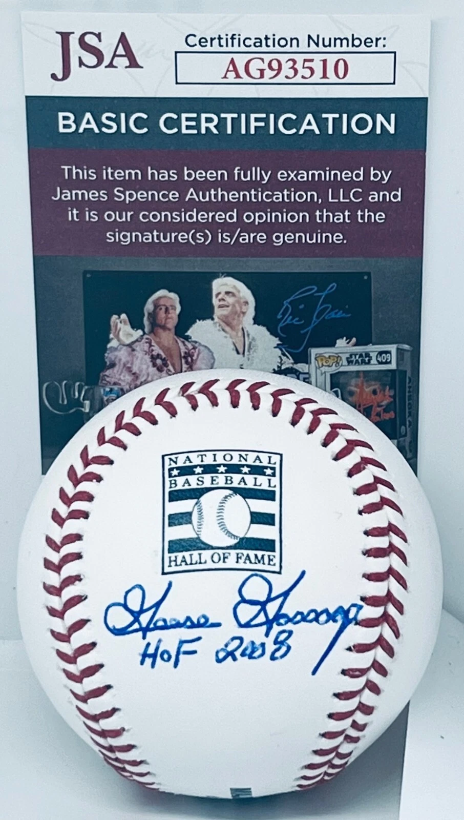 Goose Gossage New York Yankees signed HOF Logo Baseball Ball W Inscription JSA