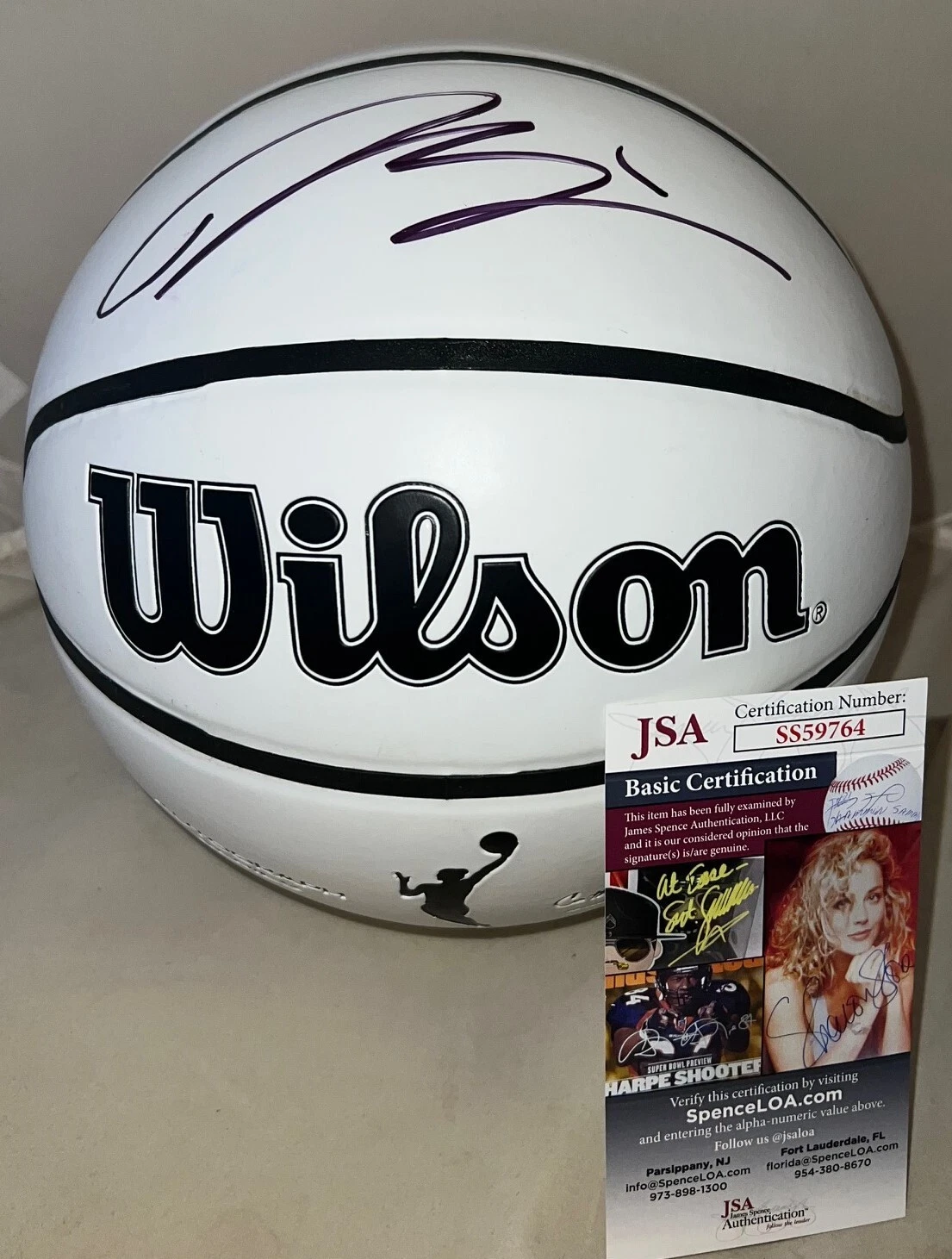 Diana Taurasi Phoenix Mercury signed White WNBA Basketball Ball autographed JSA