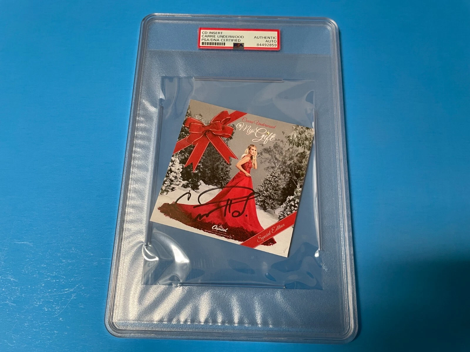 Carrie Underwood Music Sexy Signed Auto CD Insert PSA/DNA COA ENCAPSULATED