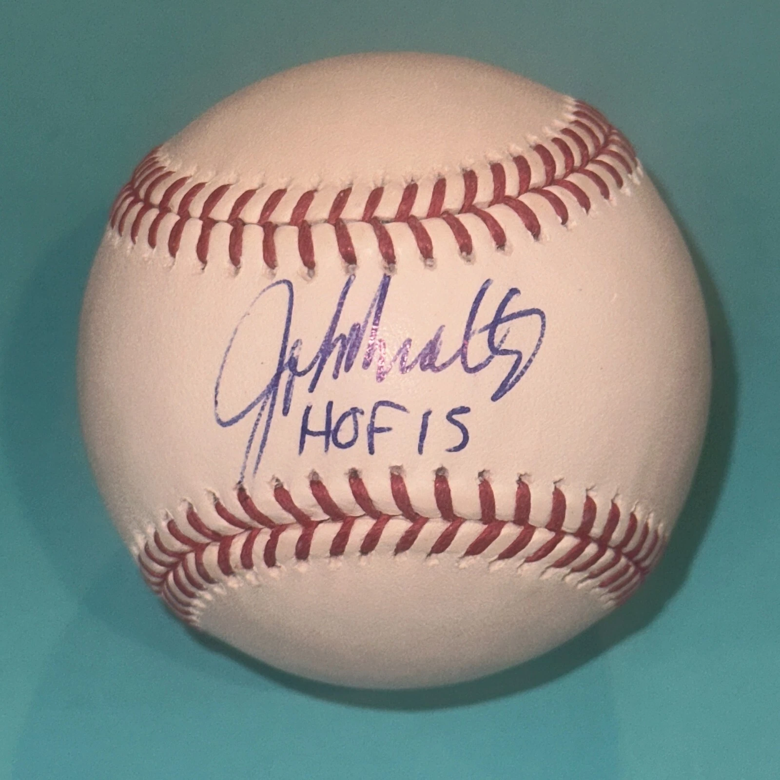 JOHN SMOLTZ (Atlanta Braves) Signed Official MLB Baseball Beckett BAS w/ HOF Ins