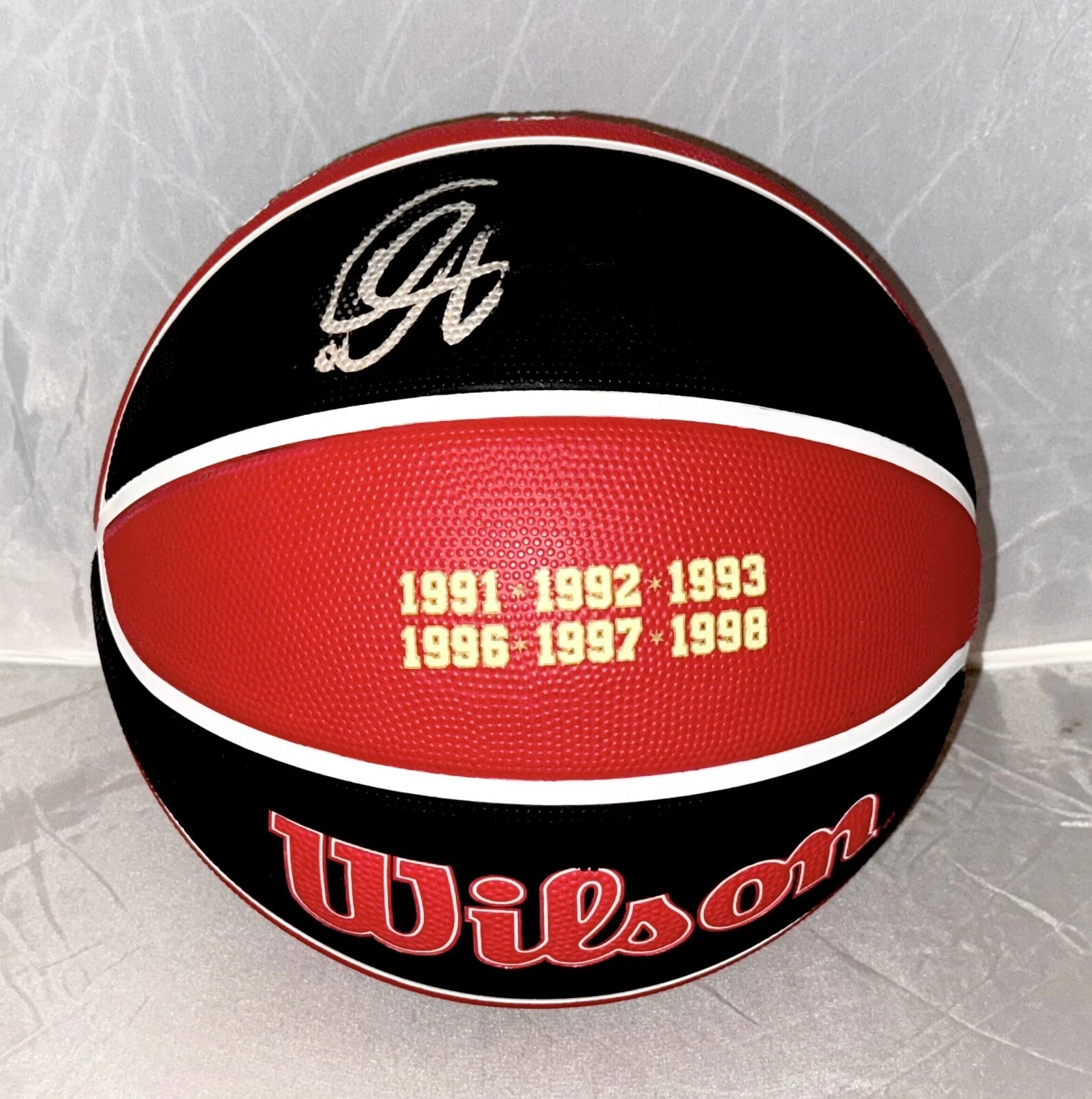 DeMar DeRozan signed Chicago Bulls City Edition F/S Basketball Ball autographed