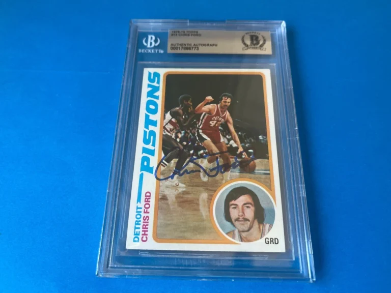 Chris Ford Celtics 1978-79 Topps NBA Card Signed Auto BAS Slabbed