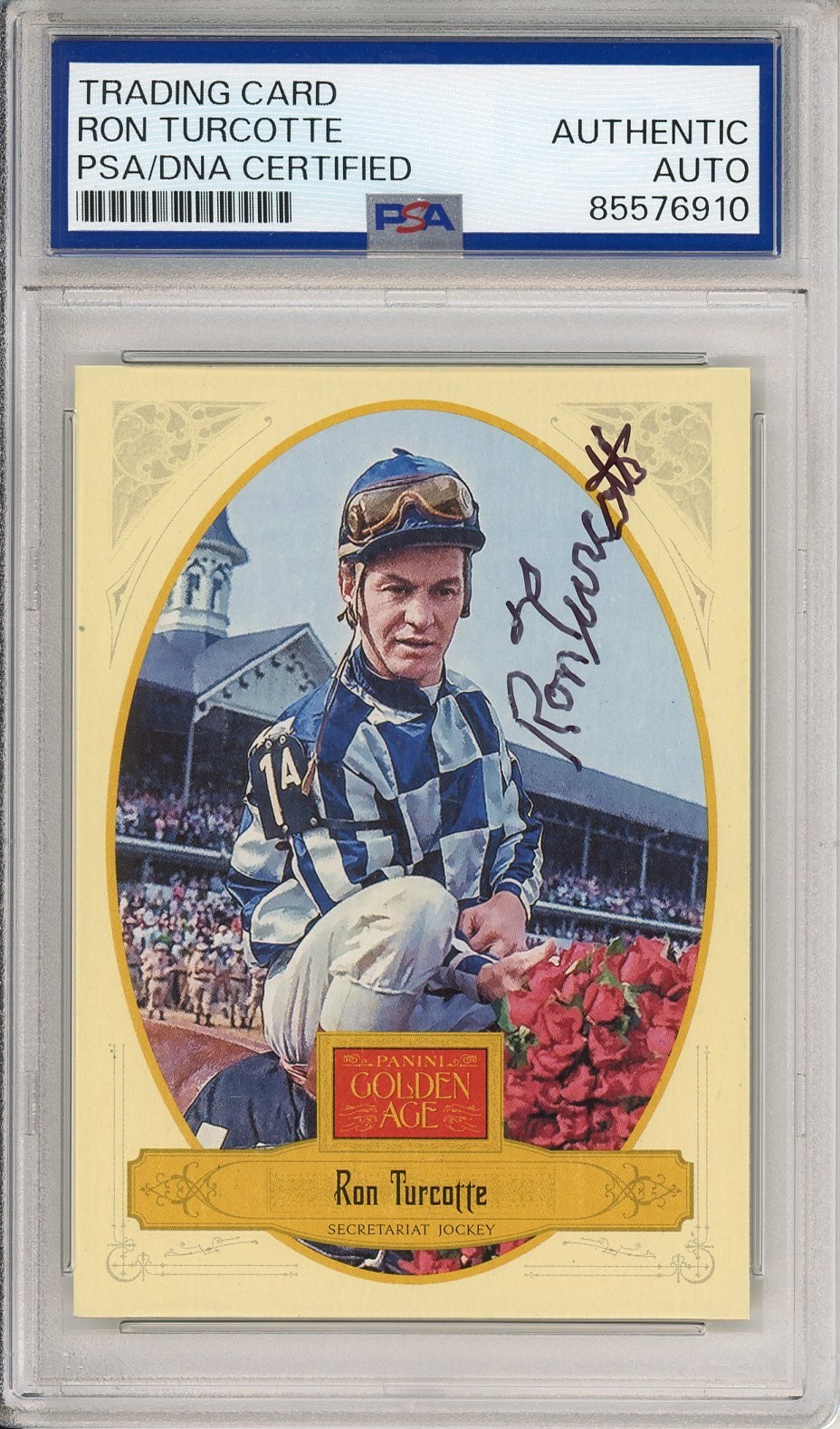 2012 Panini Golden Age Ron Turcotte SIGNED Secretariat Card PSA DNA AUTOGRAPH