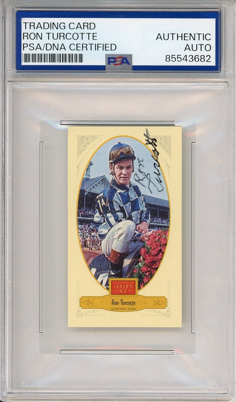 2012 Panini Golden Age Mini Ron Turcotte SIGNED Secretariat PSA DNA Certified