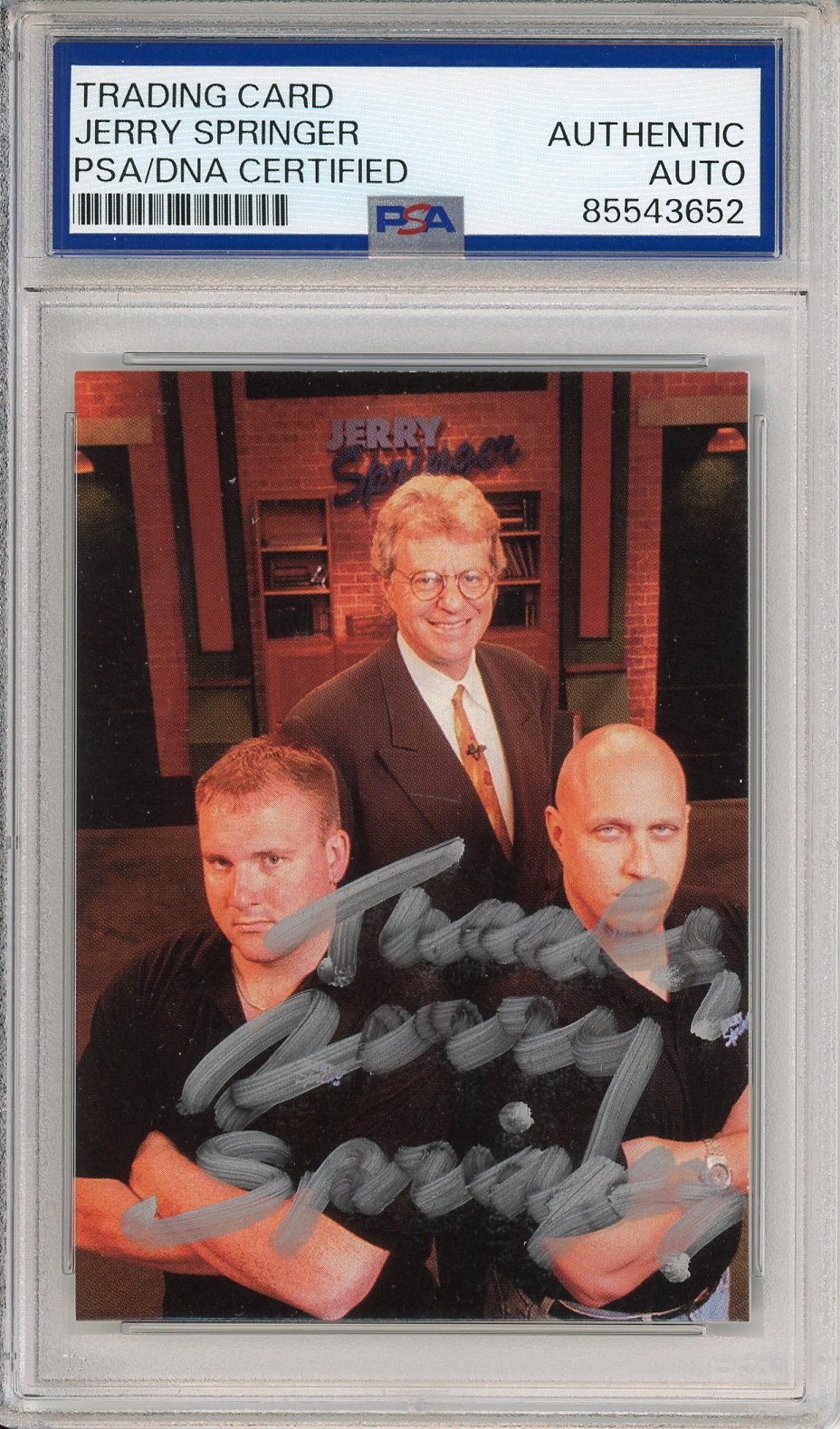1998 Comic Images Promo Card Jerry Springer Show Signed Rookie PSA DNA COA