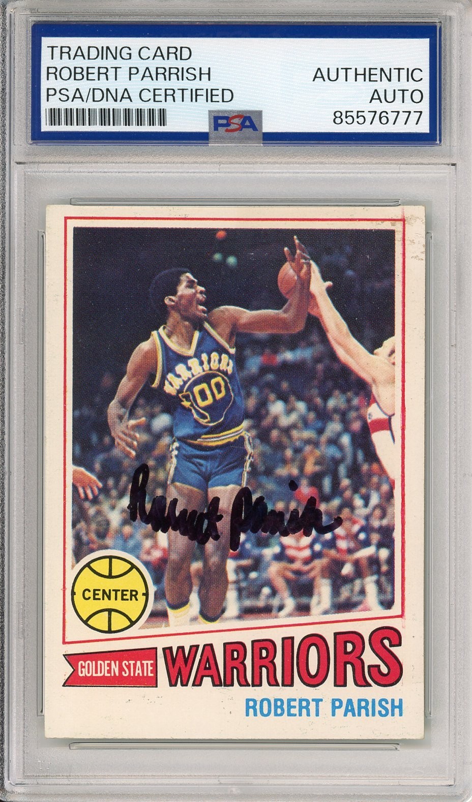 1977 TOPPS ROBERT PARISH CELTICS HOF SIGNED ROOKIE RC CARD PSA DNA COA AUTOGRAPH