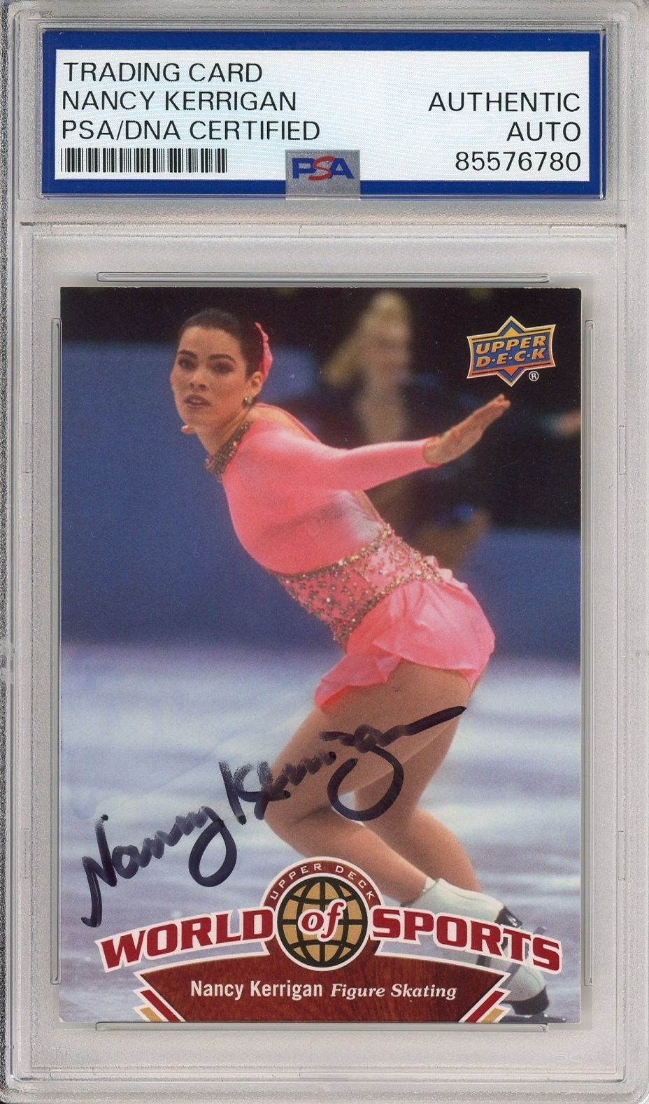 2010 UPPER DECK WORLD SPORT NANCY KERRIGAN SIGNED AUTOGRAPH PSA DNA COA OLYMPICS