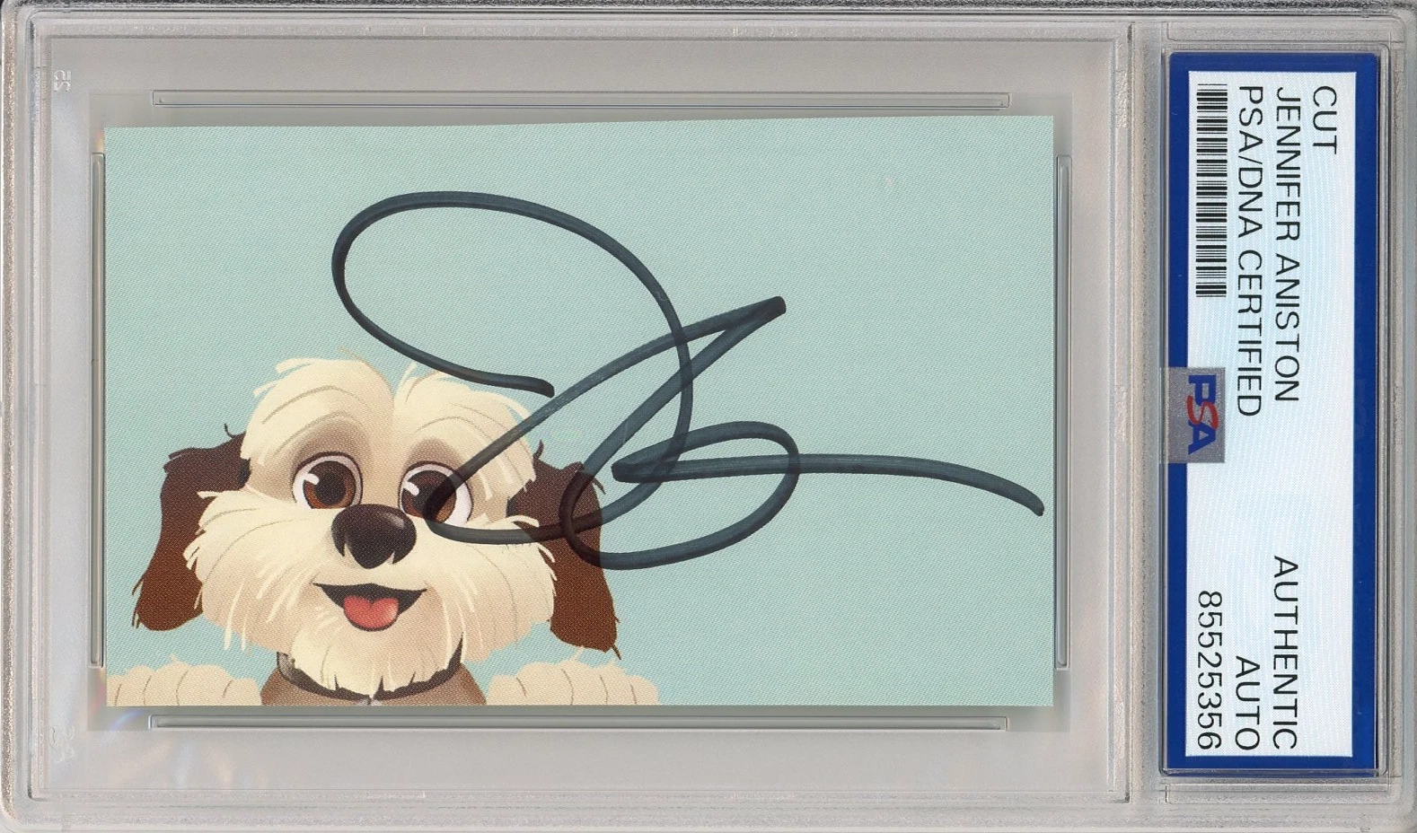 Jennifer Aniston FRIENDS TV SHOW SIGNED Cut Signature PSA DNA COA AUTHENTIC