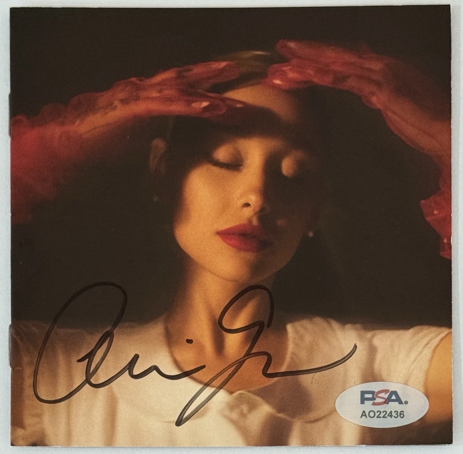 Ariana Grande SIGNED Eternal Sunshine CD Cover Book FULL SIG PSA DNA COA Wicked