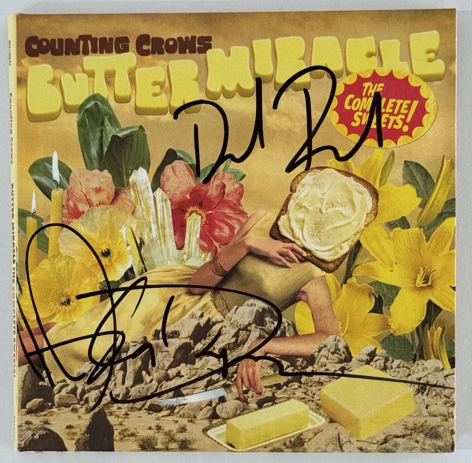 Dual SIGNED Counting Crows Butter Miracle CD Cover Jacket BAS Beckett COA Auto