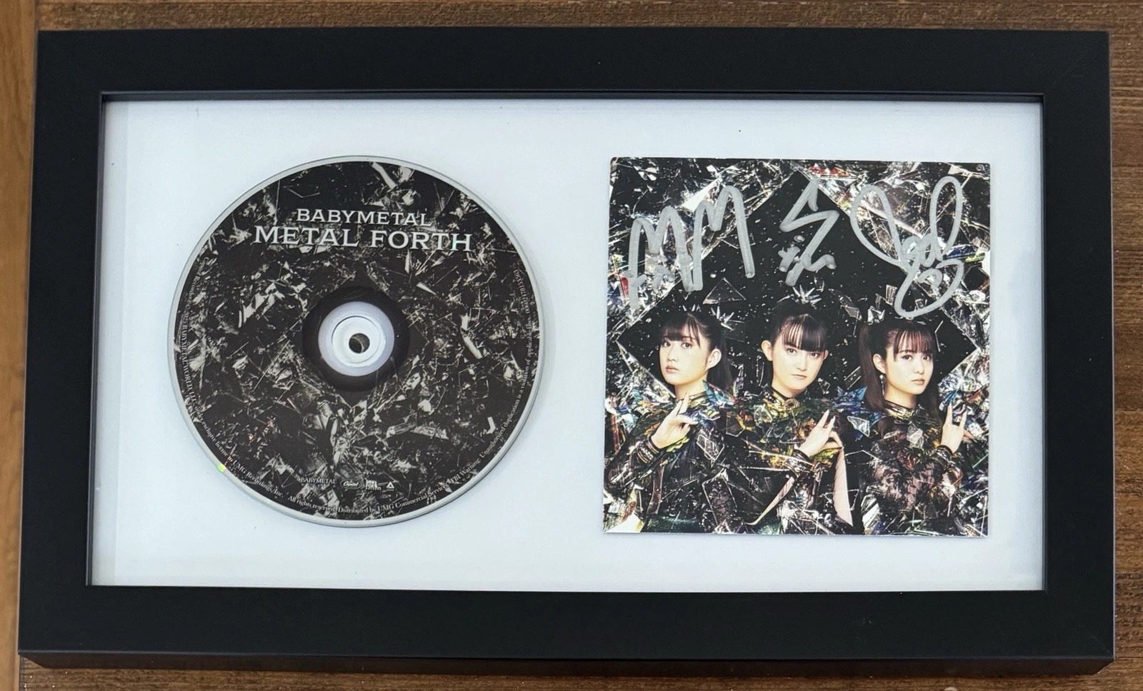 Framed SIGNED AUTOGRAPH Baby Metal Forth Card & CD BAS Beckett COA BabyMetal