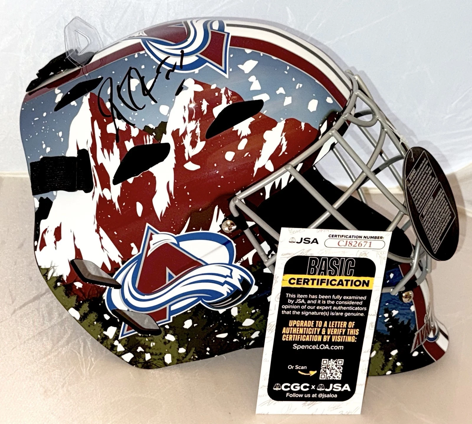 Patrick Roy signed Colorado Avalanche Full Size Goalie Mask autographed #2 JSA