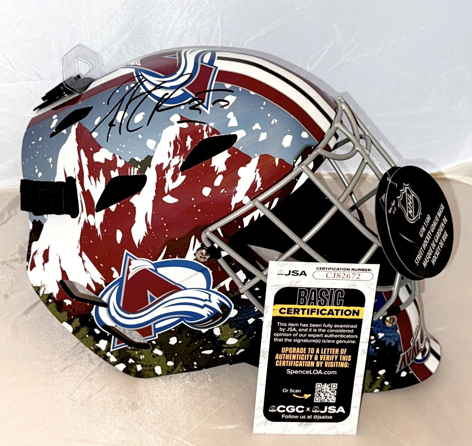 Patrick Roy signed Colorado Avalanche Full Size Goalie Mask autographed #1 JSA