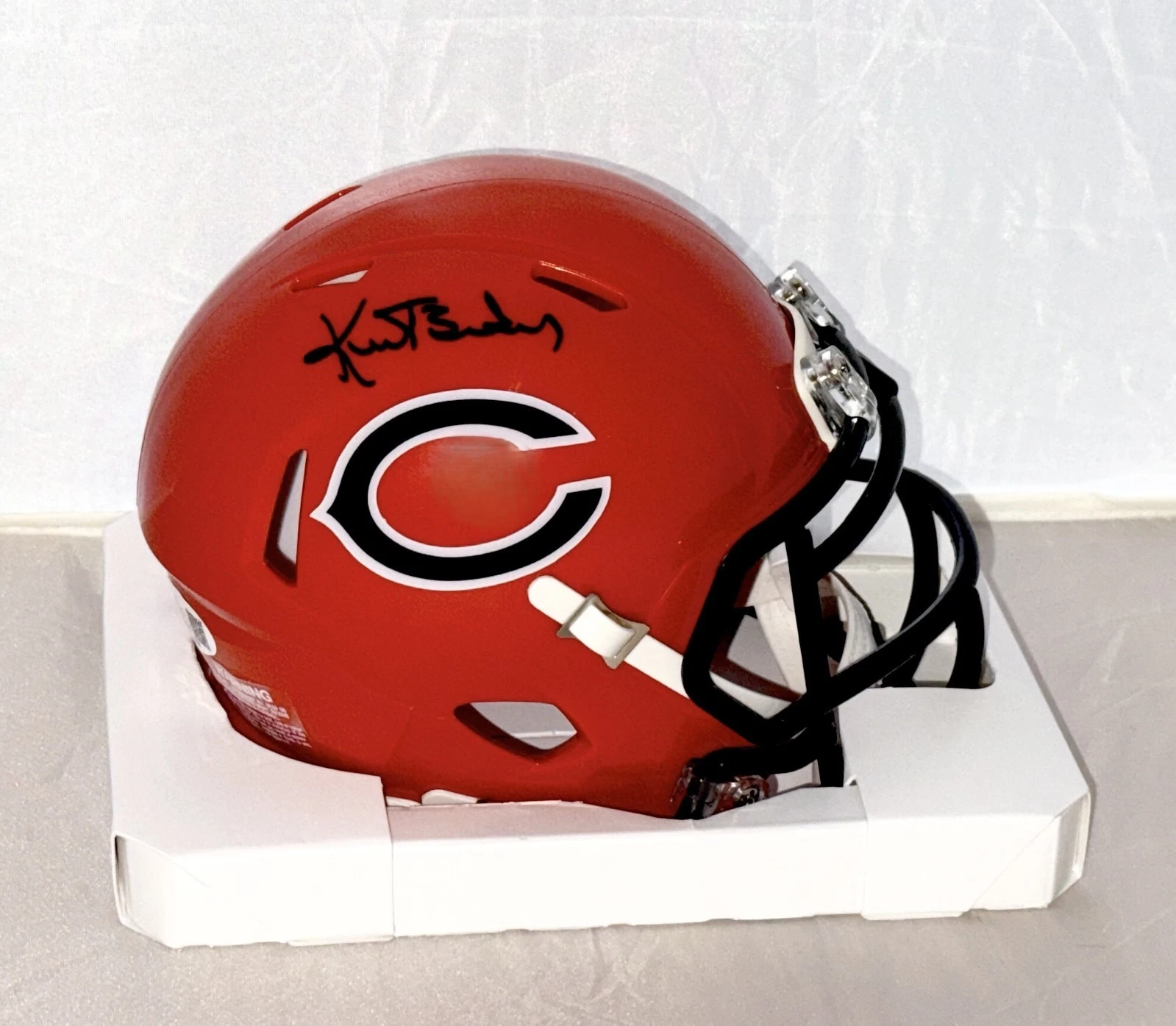 Kurt Becker signed Chicago Bears mini helmet autographed JSA Witnessed
