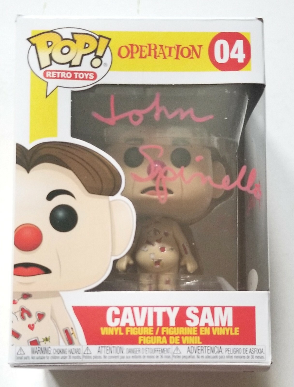 John Spinello REAL SIGNED Operation Cavity Sam Funko Pop Toy #1 JSA COA Creator
