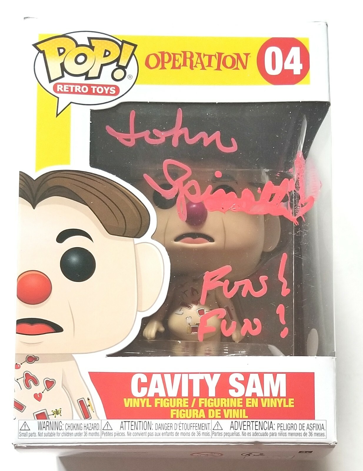John Spinello REAL SIGNED Operation Cavity Sam Funko Pop Toy #2 JSA COA Creator