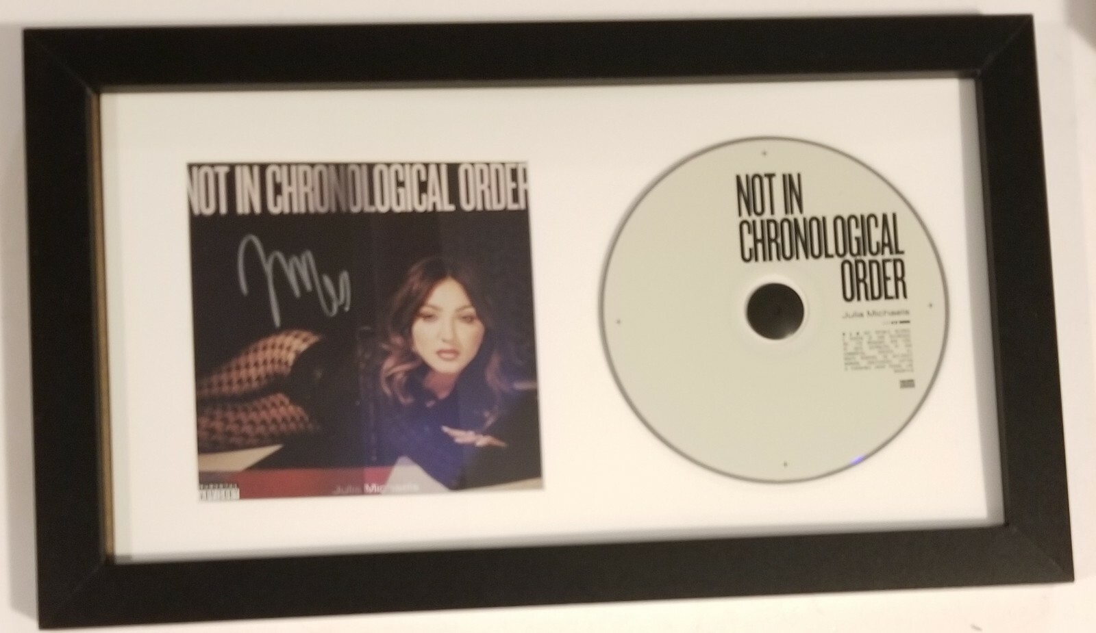 Julia Michaels REAL SIGNED Not in Chronological Order CD Framed Display #2 COA