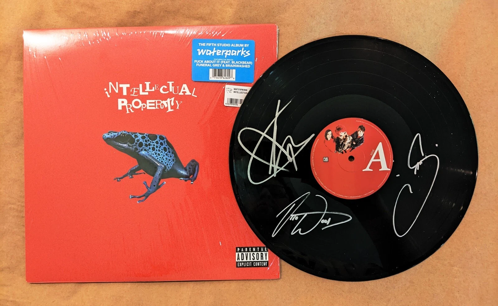 Waterparks SIGNED Intellectual Property Vinyl Record #4 COA Autographed Awsten +