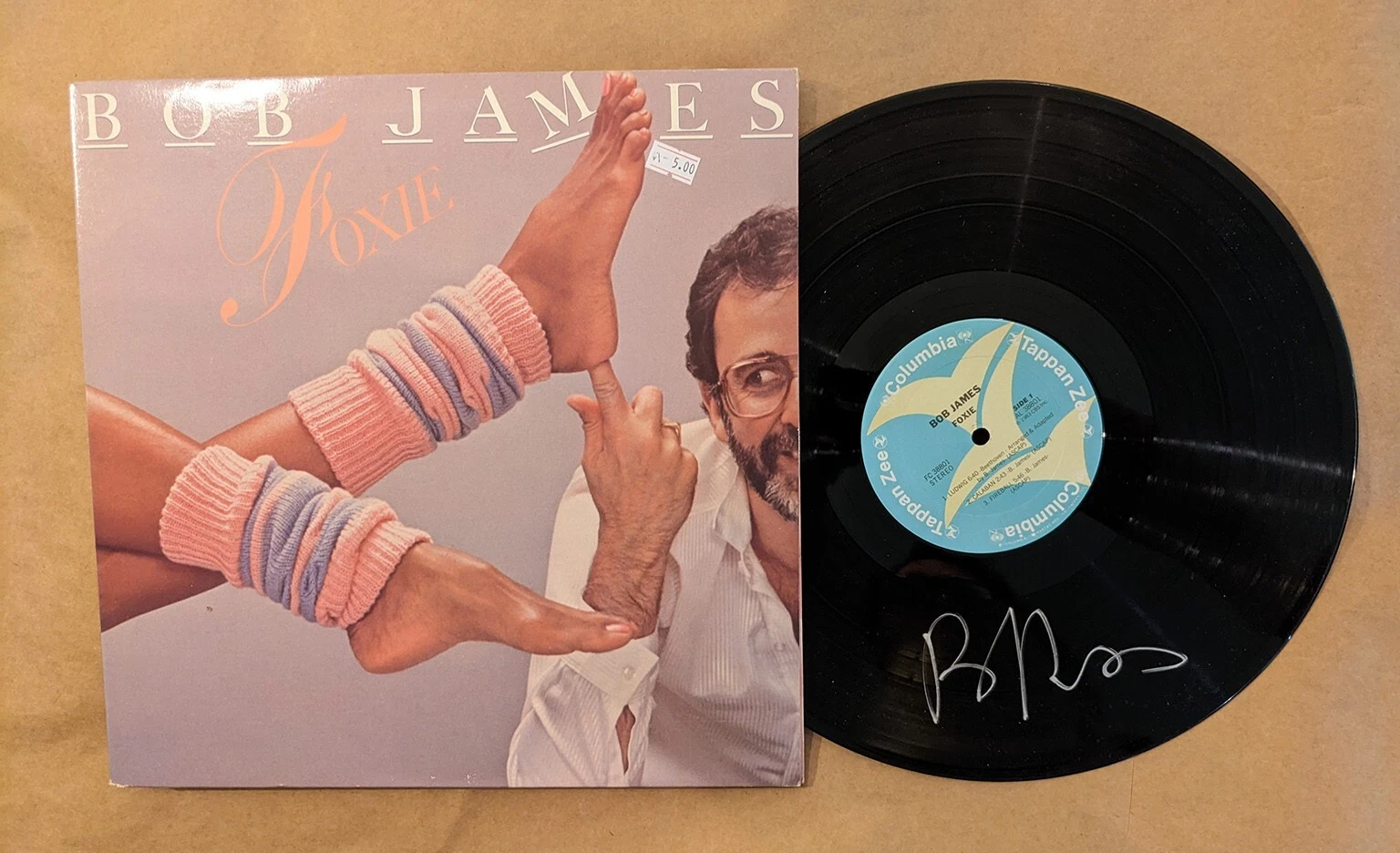 Bob James REAL hand SIGNED Foxie Vinyl Record COA Autographed