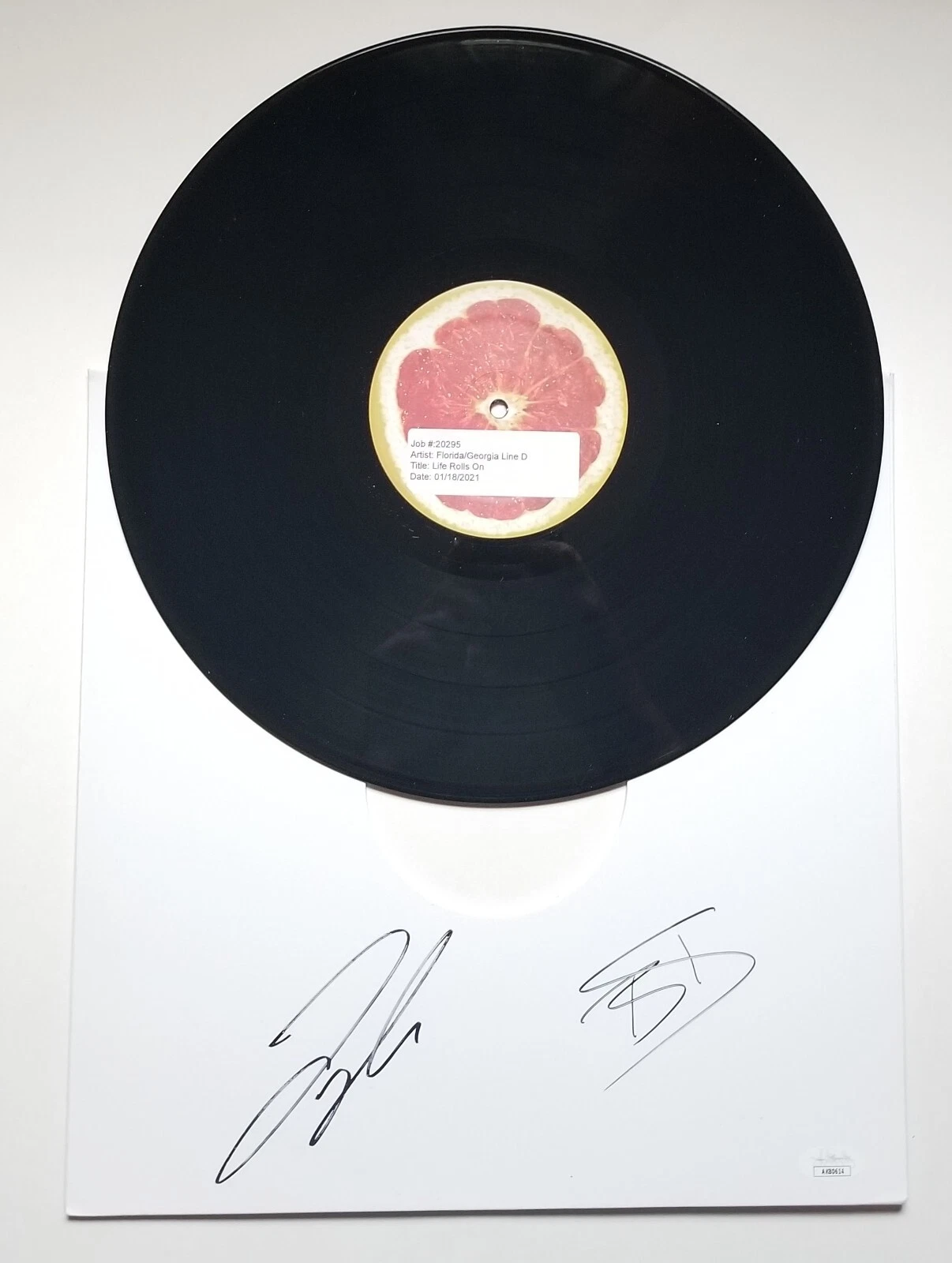 Florida Georgia Line REAL SIGNED Life Rolls Vinyl JSA COA Test Pressing EX PROOF