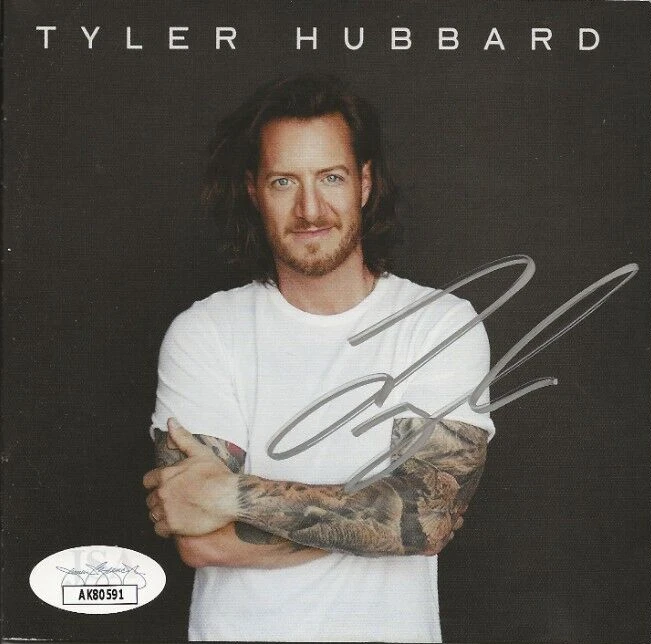 Tyler Hubbard REAL hand SIGNED Self Titled CD JSA COA Florida Georgia Line