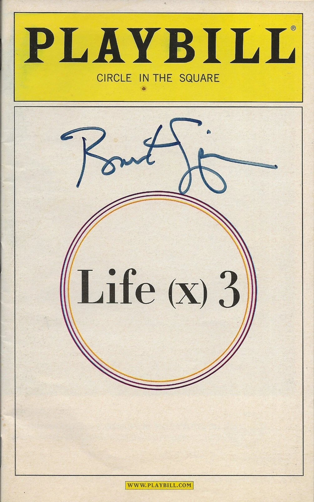 Brent Spiner REAL hand SIGNED Life (x) 3 Broadway Playbill COA Star Trek Data