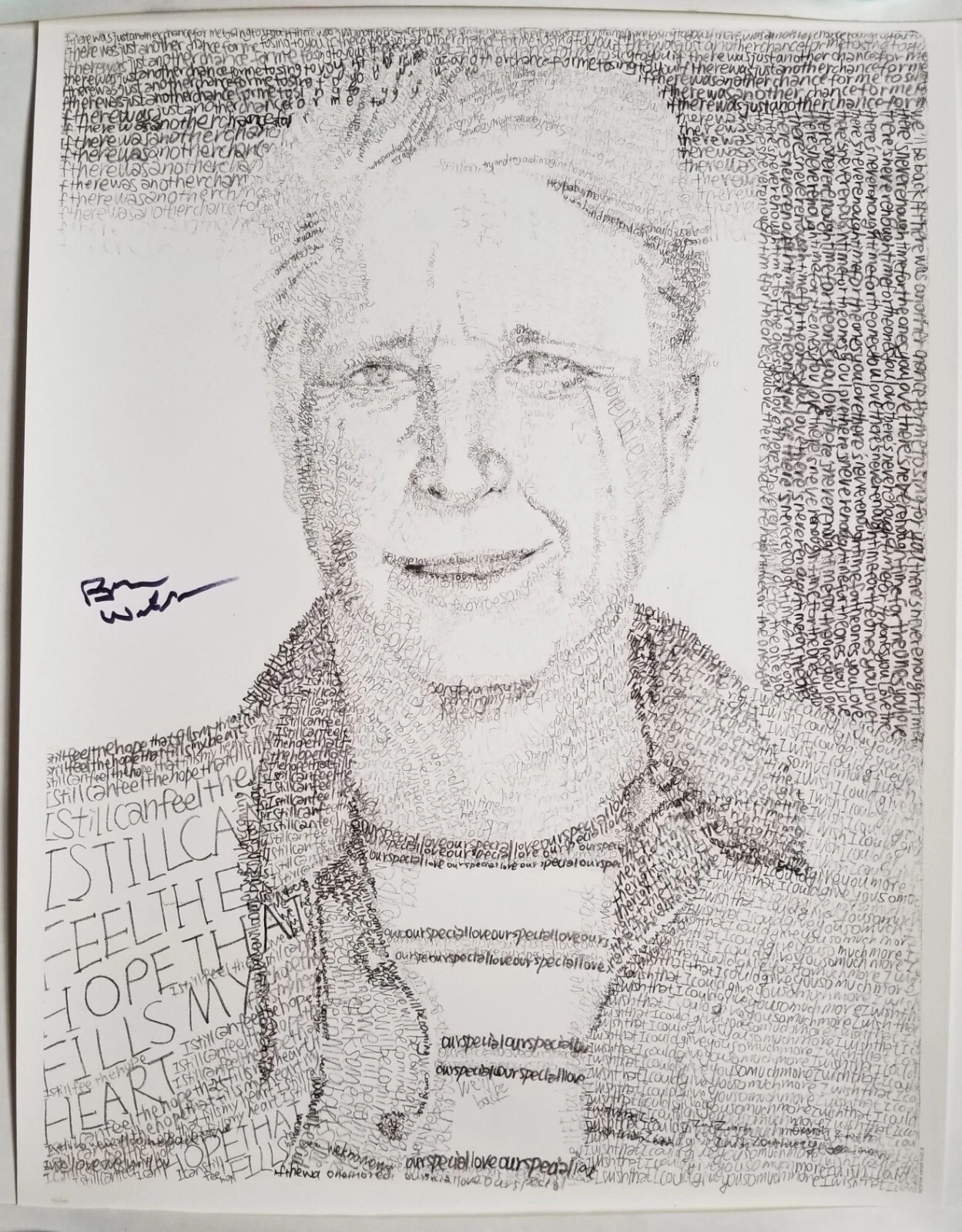 Brian Wilson of Beach Boys SIGNED Portrait Lithograph #182/400 COA Pier Pressure