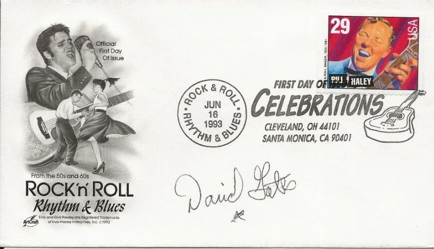 David Gates of Bread REAL SIGNED First Day Cover FDC JSA COA Autographed RARE