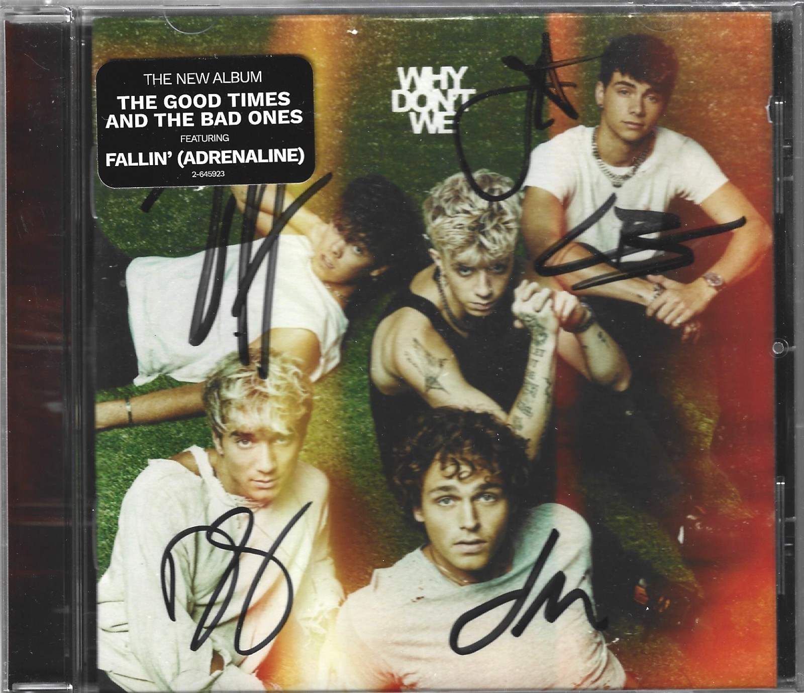 Why Don't We REAL hand SIGNED Good Times And The Bad Ones CD #3 COA Autographed