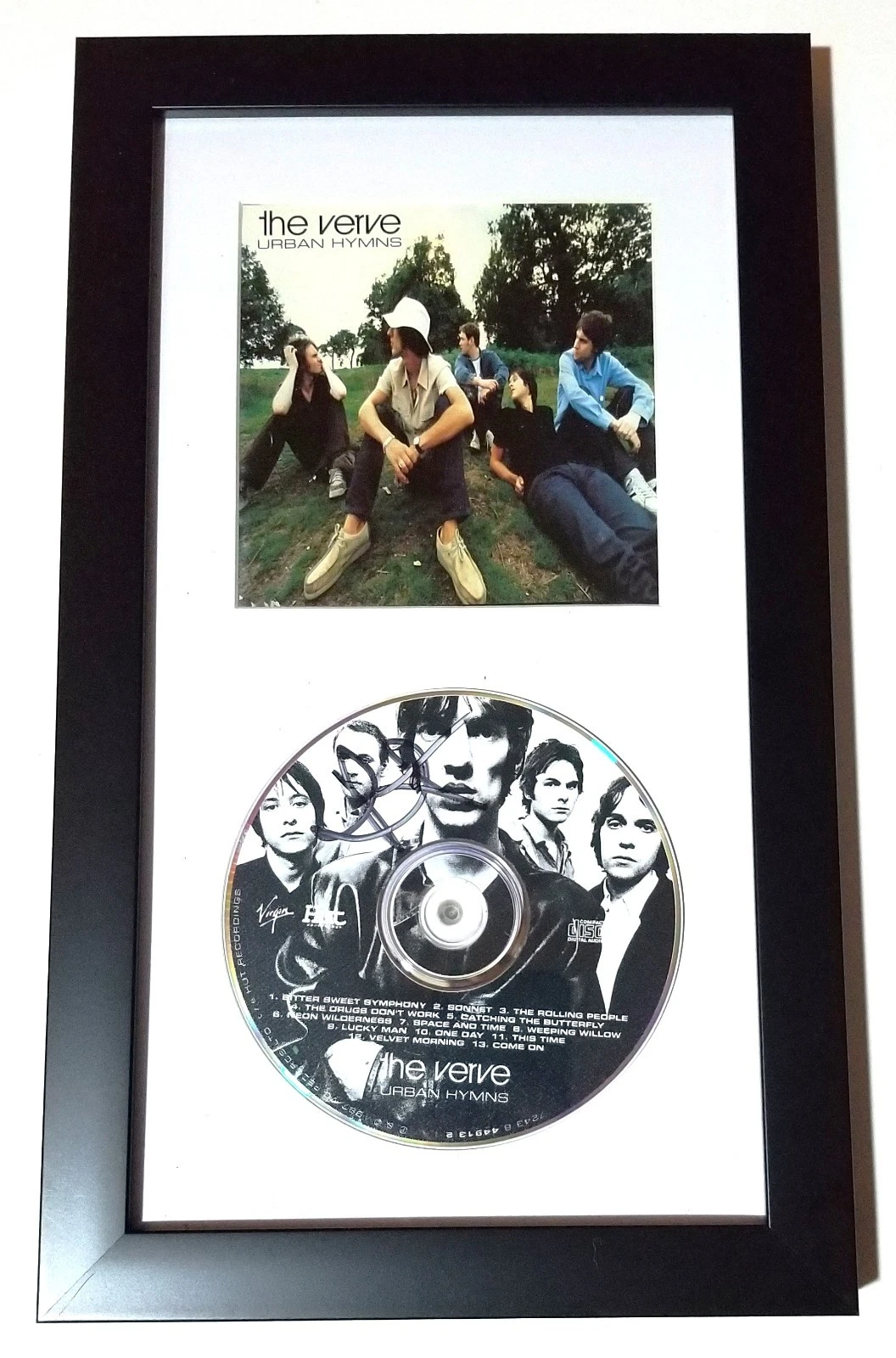 Richard Ashcroft of The Verve SIGNED Urban Hymns CD Framed Display COA Autograph