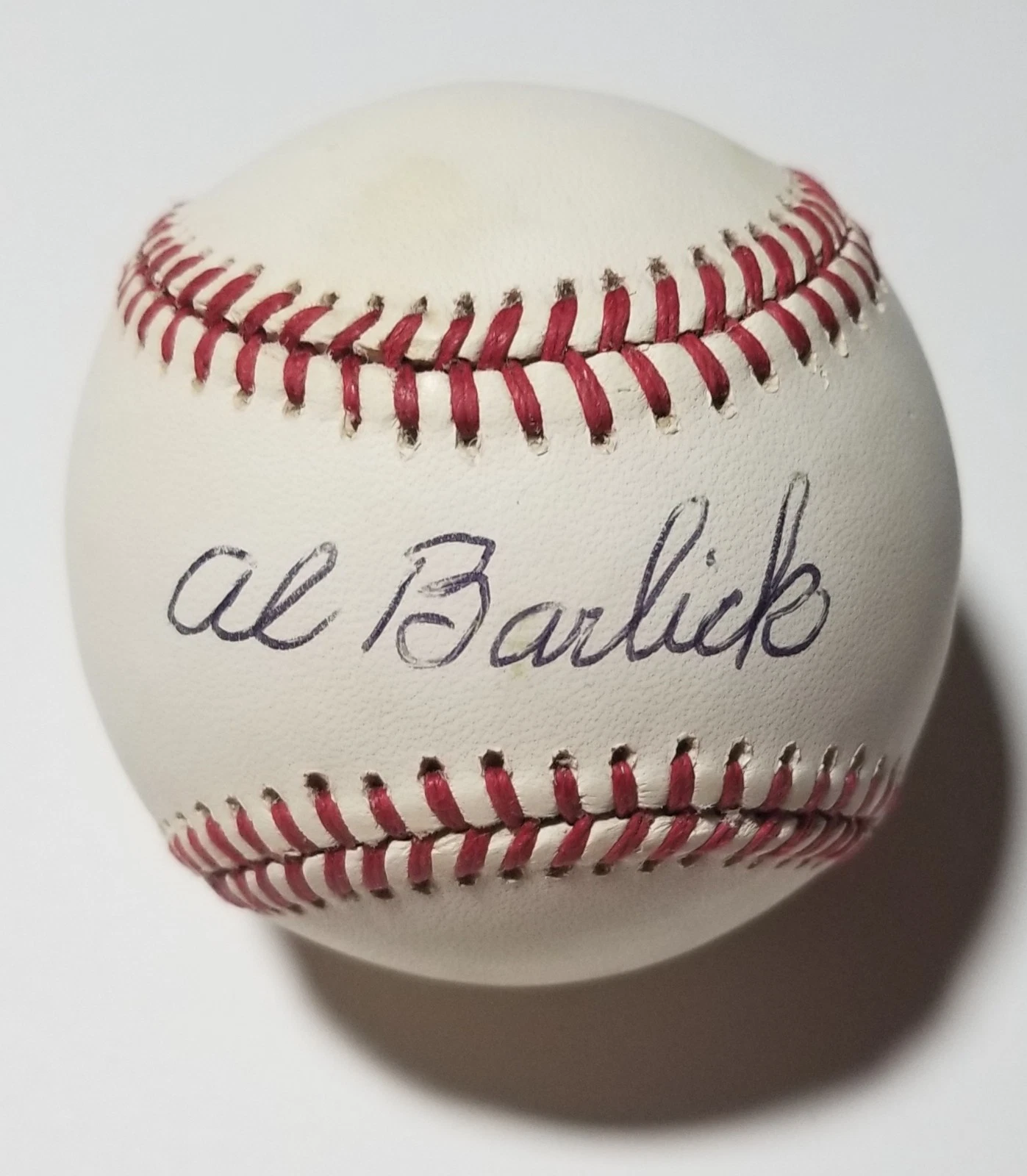 Al Barlick REAL hand SIGNED Baseball JSA COA Autographed Sweet Spot MLB Umpire