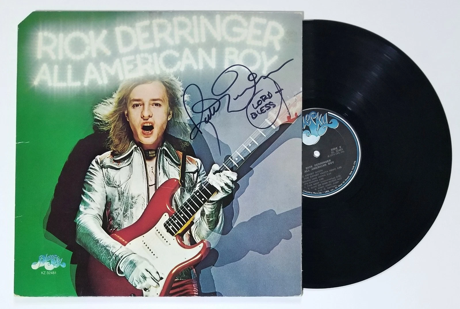 Rick Derringer SIGNED All American Boy Vinyl Record JSA COA Autographed McCoys