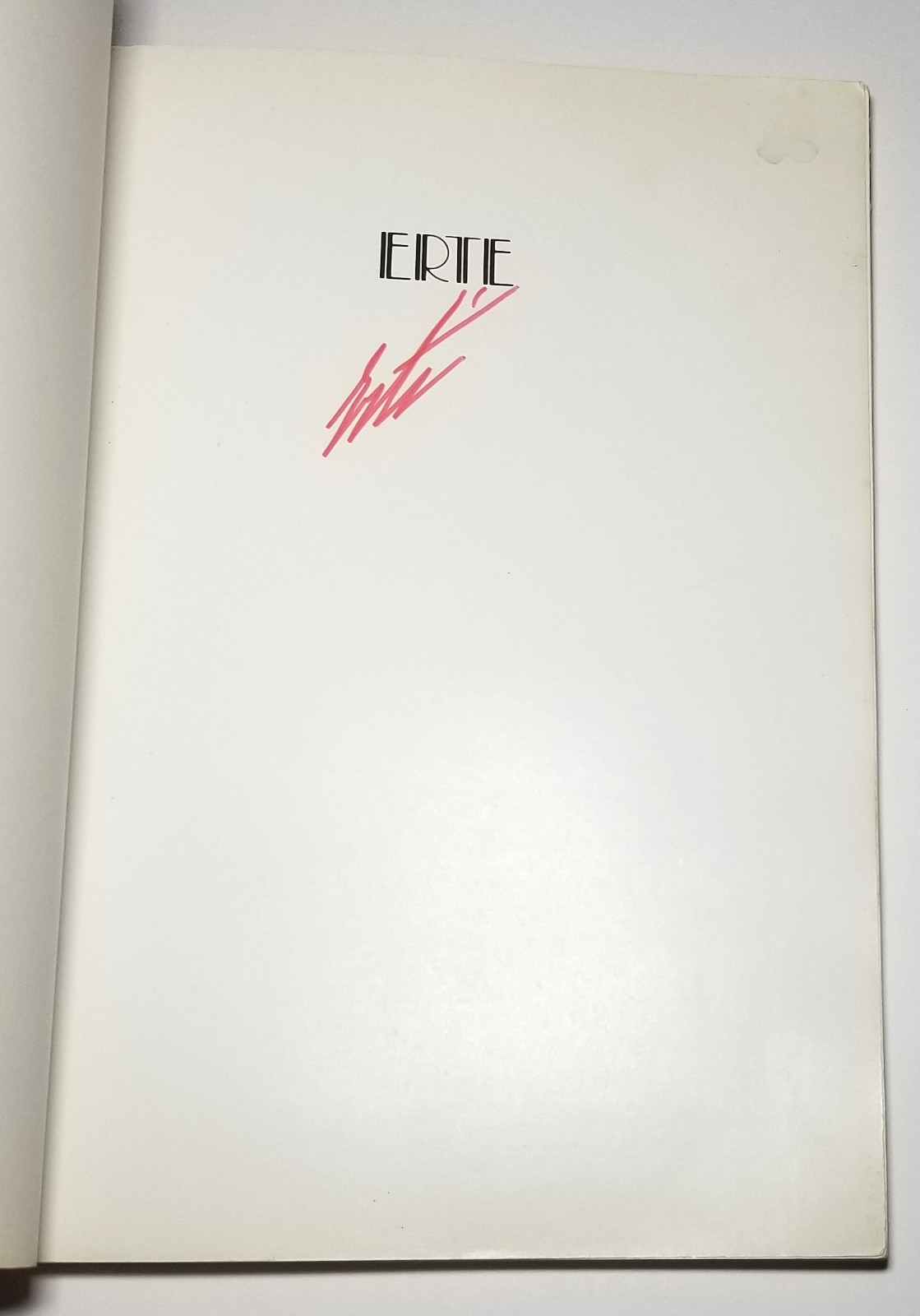 Erté REAL hand SIGNED A Rizzoli Paperback Book JSA LOA Autograph French Designer