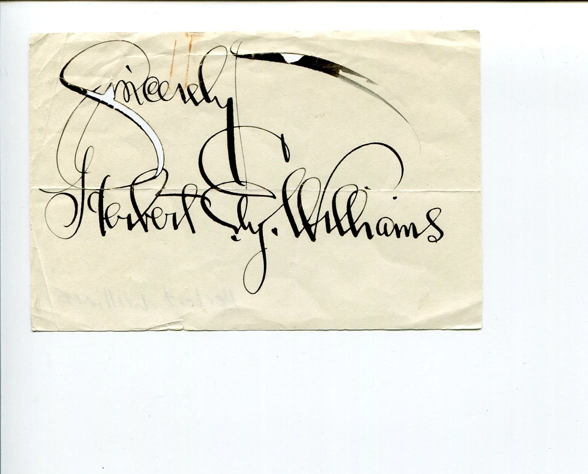 Sir Herbert Williams Author Member Parliament Croydon Reading Signed Autograph