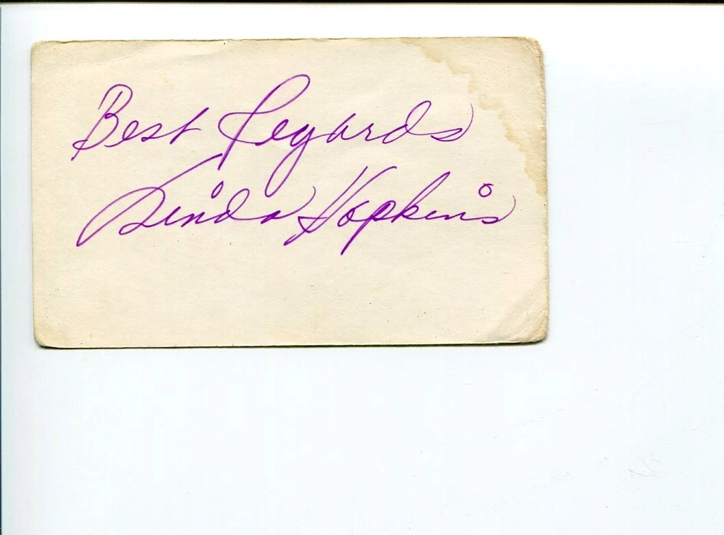 Linda Hopkins Jazz Blues Singer Actress Signed Autograph
