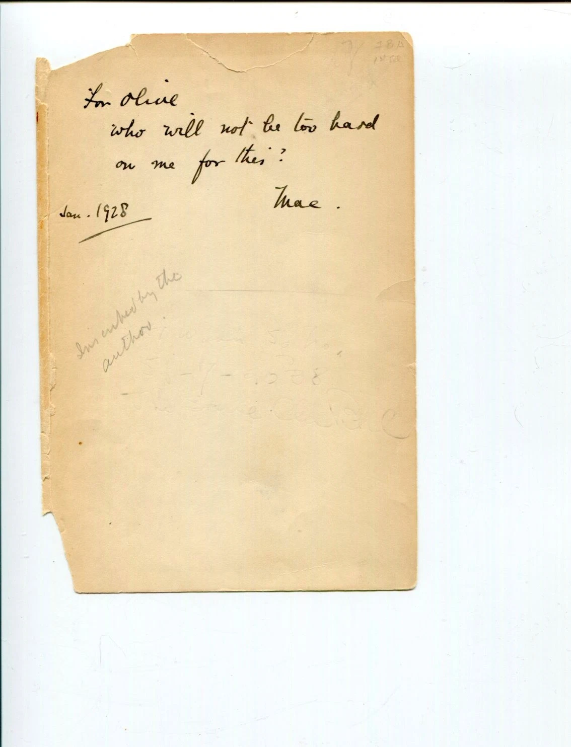 William McFee Sea Nautical Author Signed Autograph