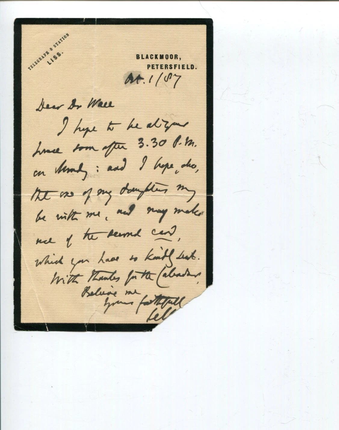 Roundell Palmer Lord Chancellor Attorney General Signed Autograph ALS