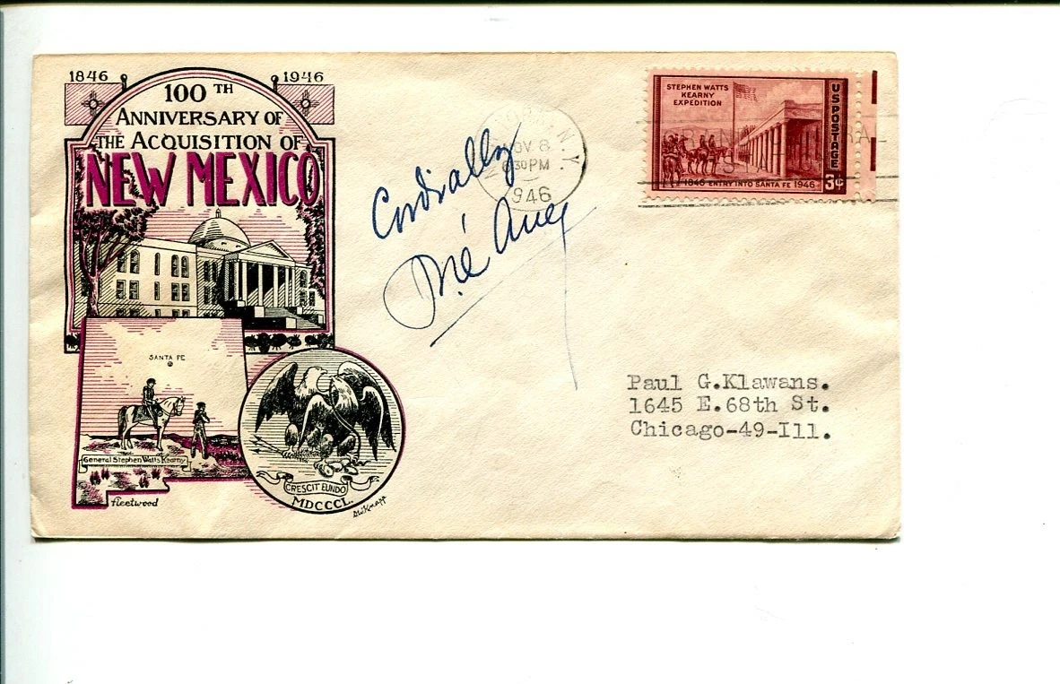 Jose Arce United Nations Assembly President Signed Autograph FDC